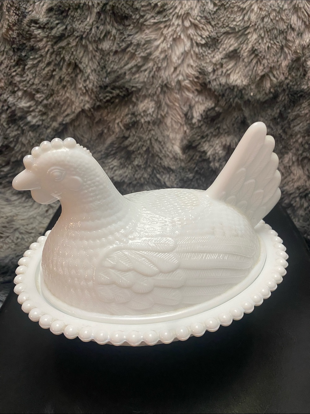 Vintage “Hen on Nest" covered candy dish - Picture 12 of 16